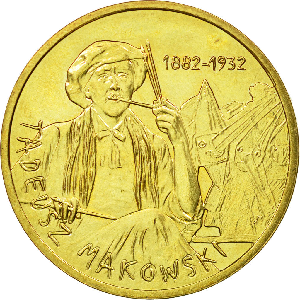 Coin, Poland, 2 Zlote, 2005, Warsaw, EF(40-45), Brass, KM:541