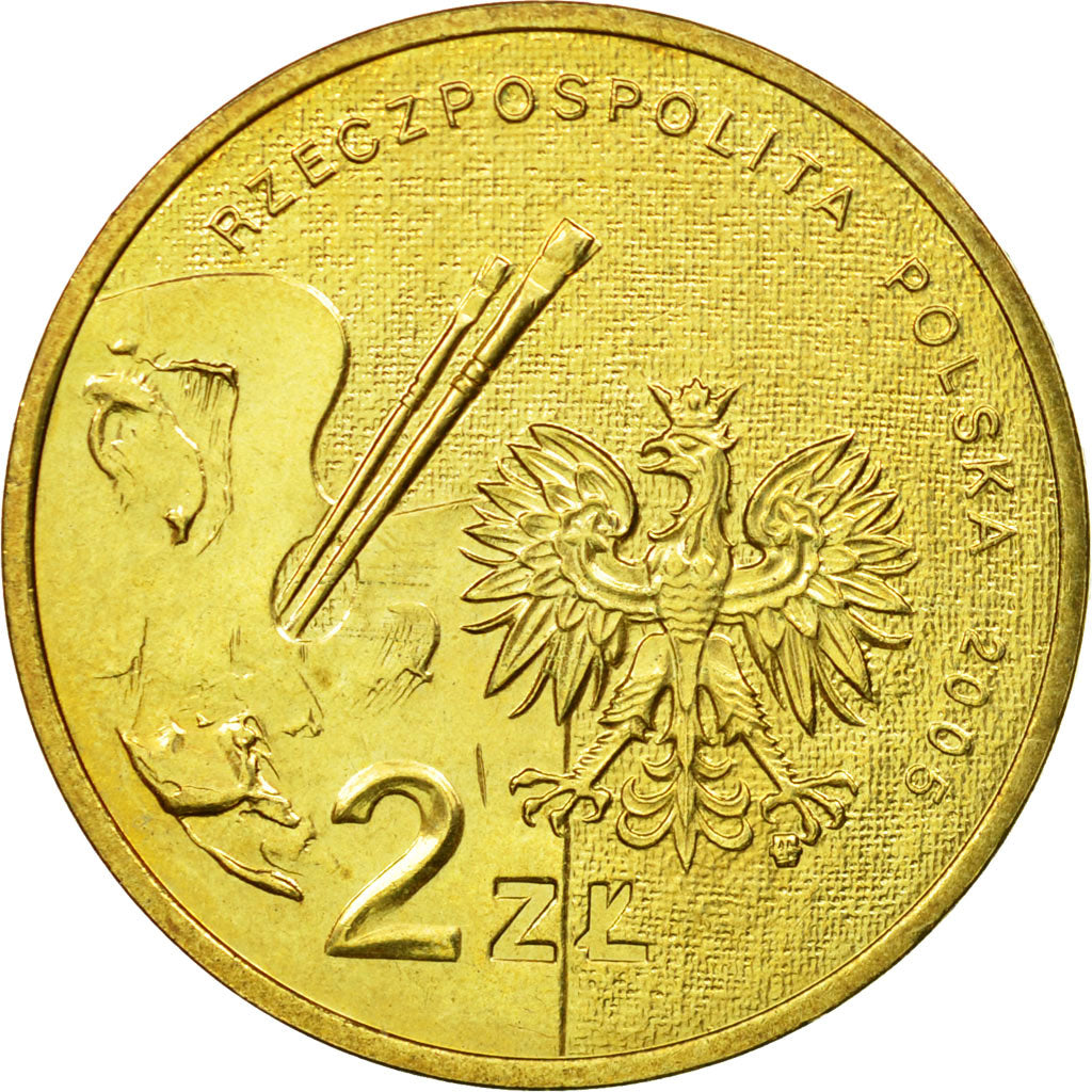 Coin, Poland, 2 Zlote, 2005, Warsaw, EF(40-45), Brass, KM:541