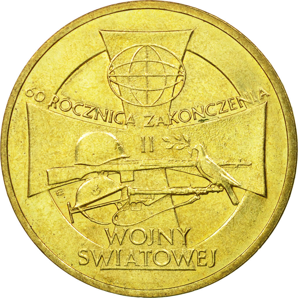 Coin, Poland, 2 Zlote, 2005, Warsaw, EF(40-45), Brass, KM:558