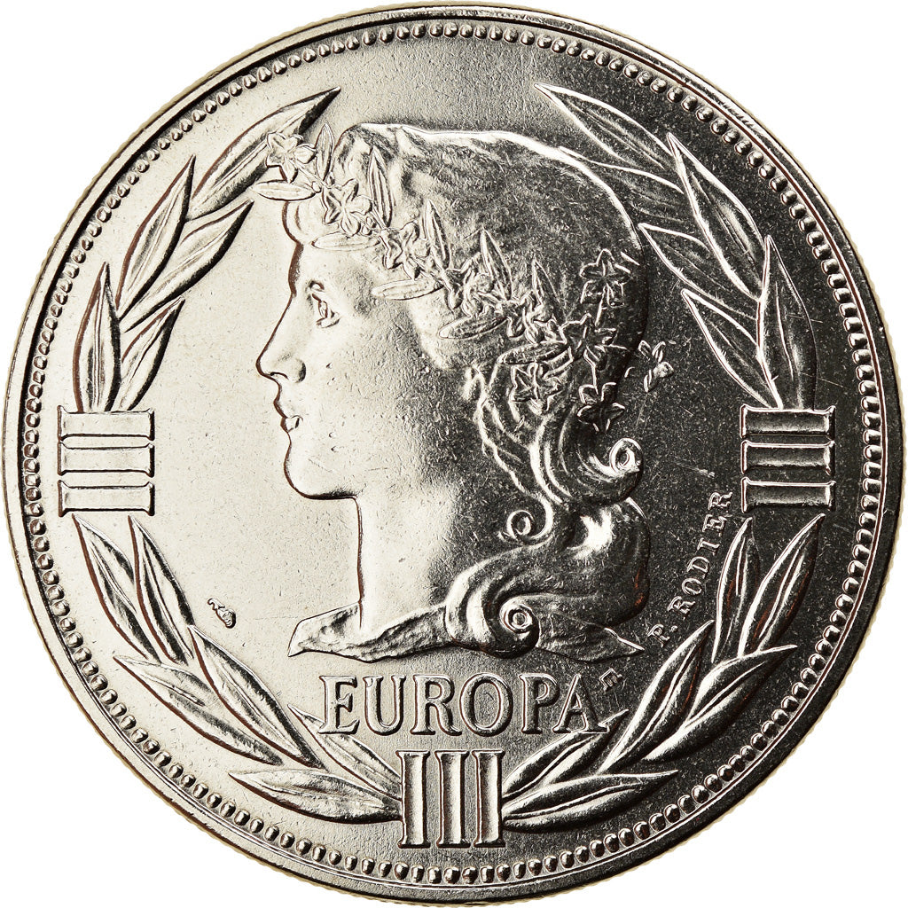 Francia, medaglia, Ecu Europa, Marianne, Politics, Society, War, 1988, Rodier