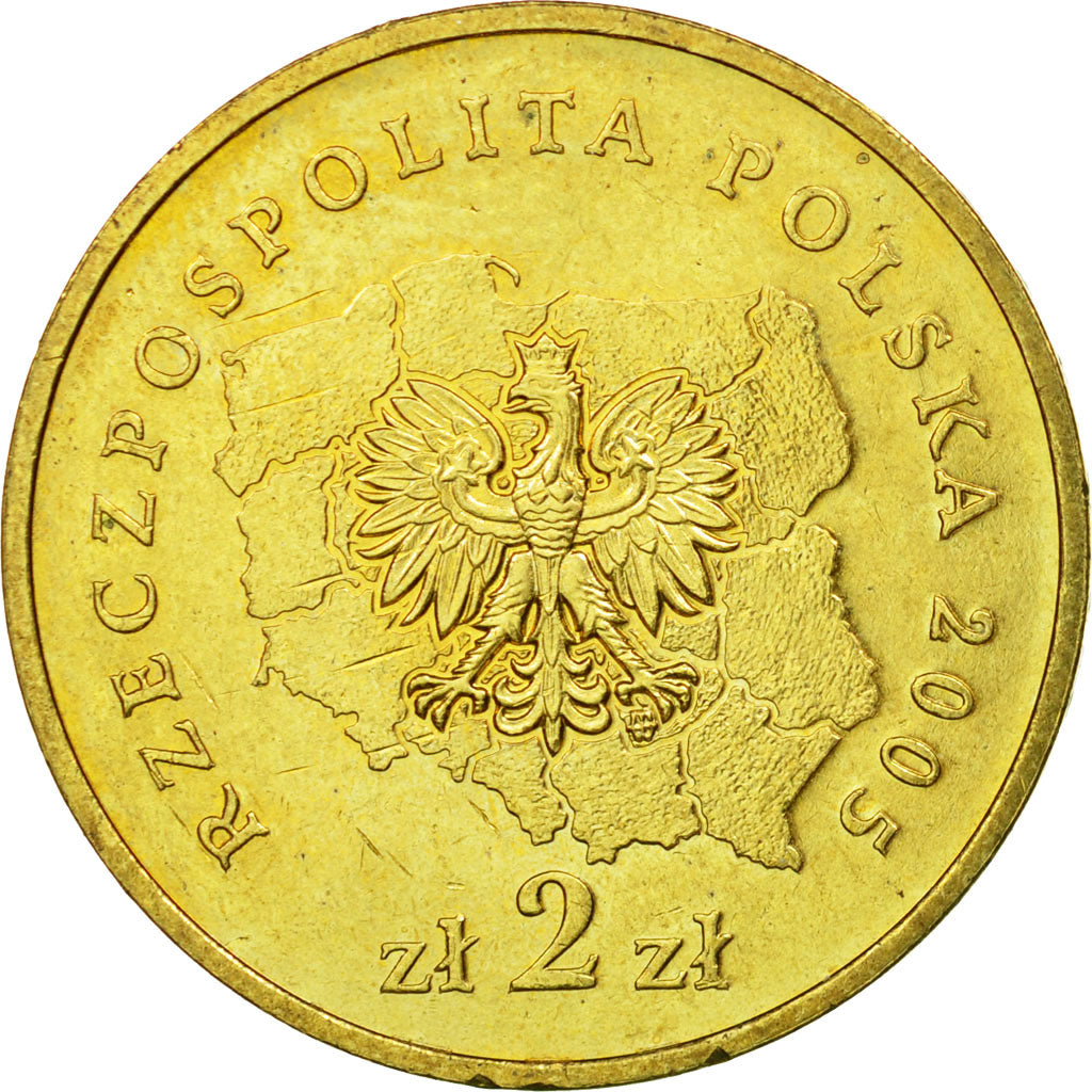 Coin, Poland, 2 Zlote, 2005, Warsaw, EF(40-45), Brass, KM:562