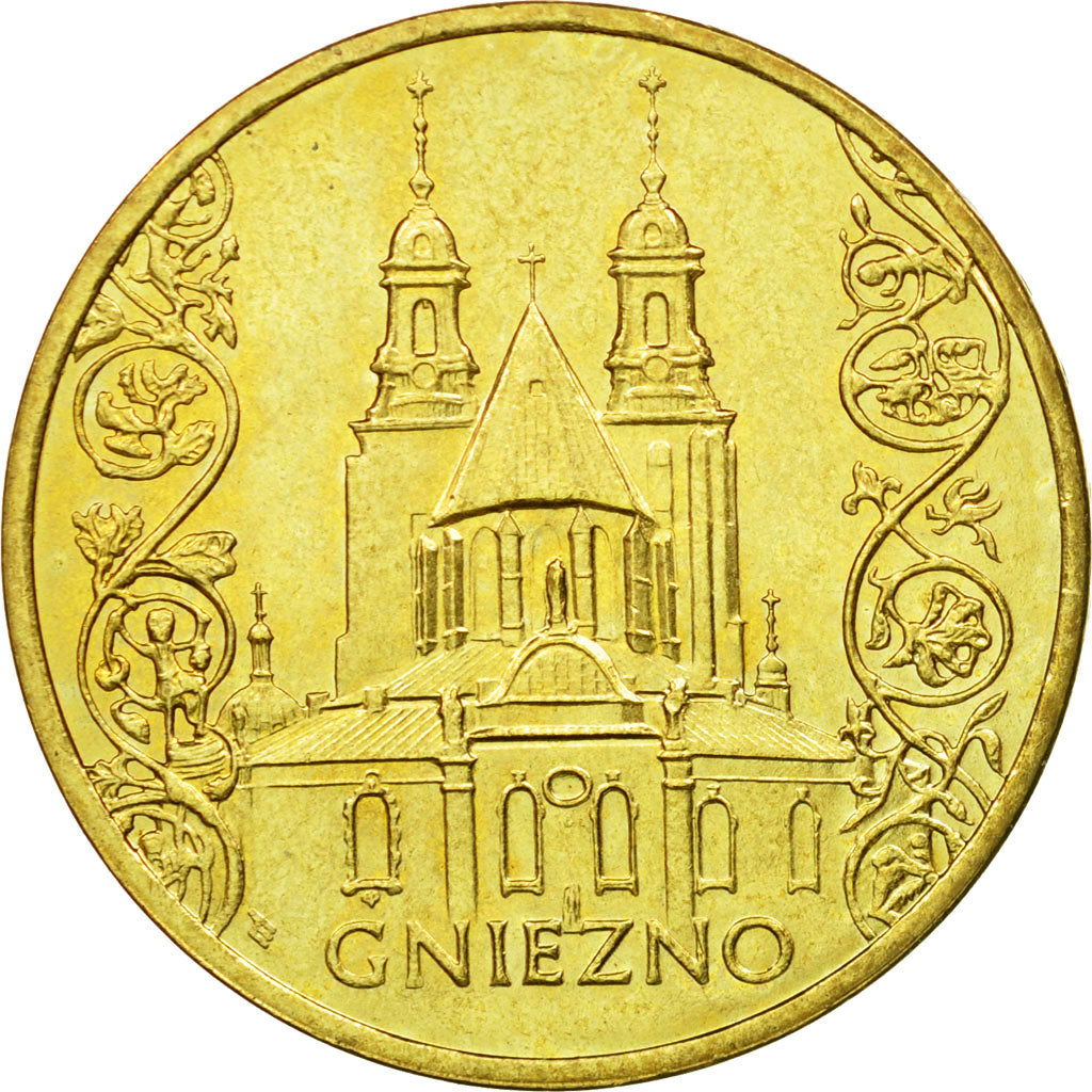 Münze, Polen, 2 Zlote, 2005, Warsaw, SS, Messing, KM:564