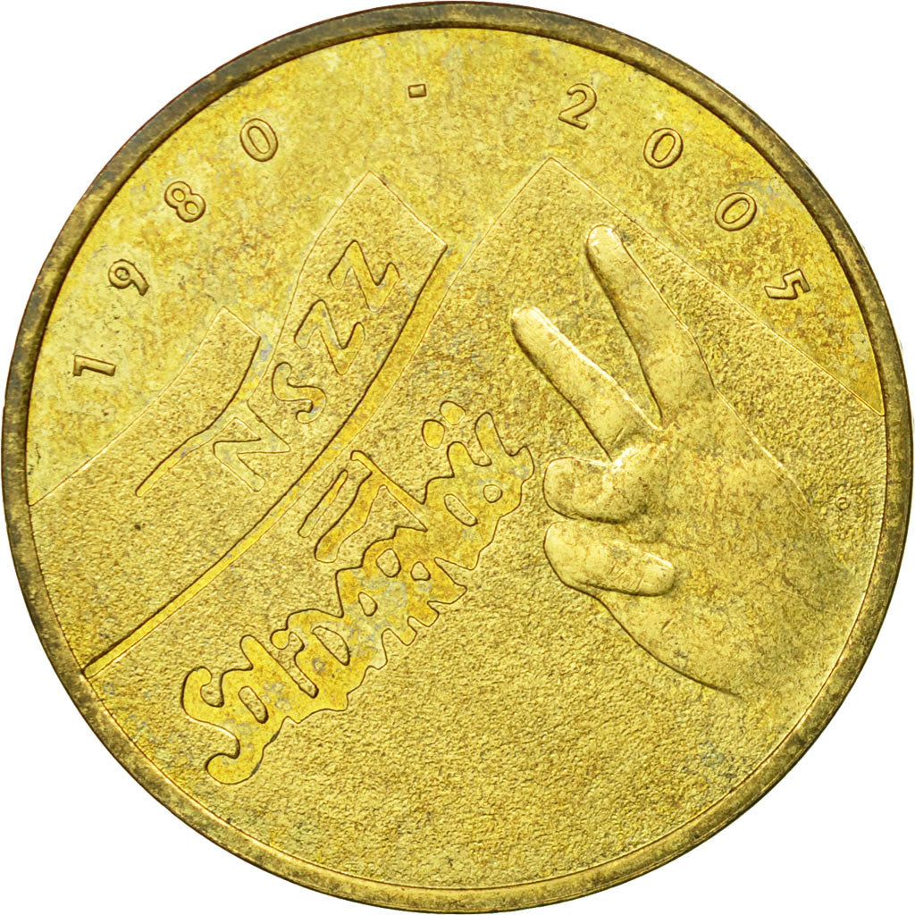 Coin, Poland, 2 Zlote, 2005, Warsaw, EF(40-45), Brass, KM:565