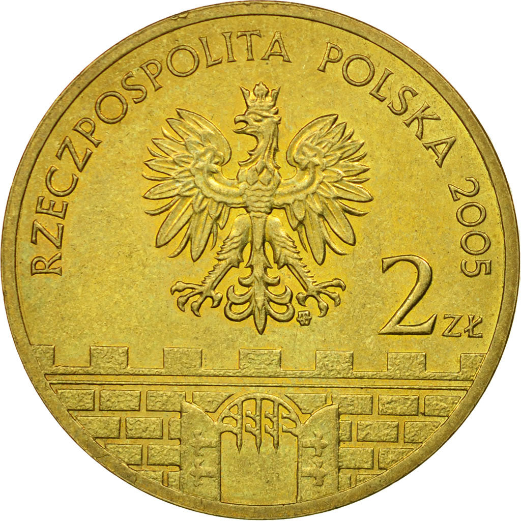 Coin, Poland, 2 Zlote, 2005, Warsaw, EF(40-45), Brass, KM:753