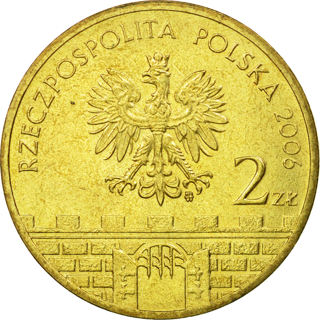 Coin, Poland, 2 Zlote, 2006, Warsaw, EF(40-45), Brass, KM:549