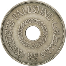 PALESTINE, 20 Mils, 1934, KM #5, EF(40-45), Copper-Nickel, 30.5, 11.12