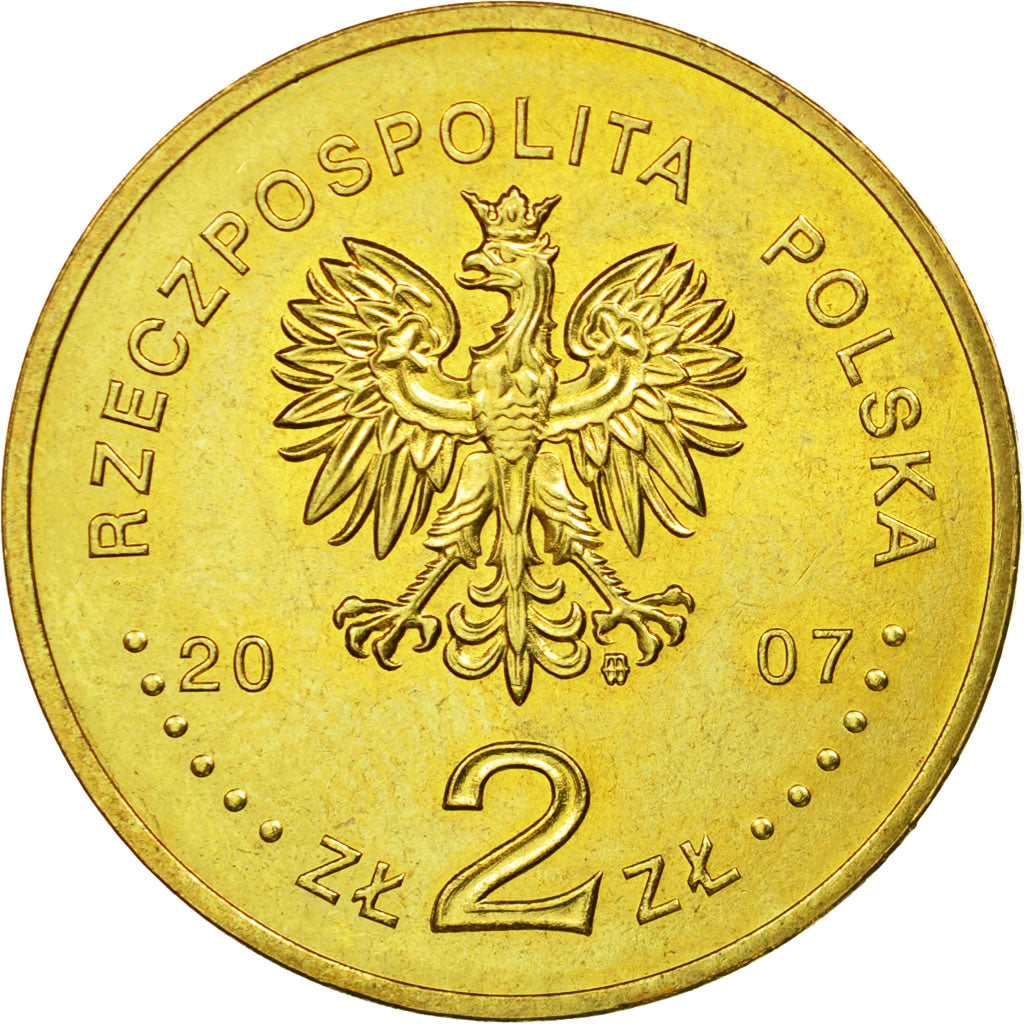 Moneta, Polonia, 2 Zlote, 2007, Warsaw, BB, Ottone, KM:590