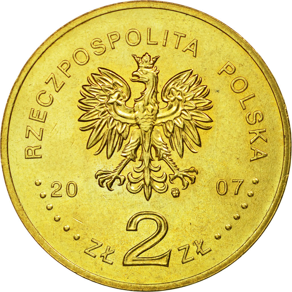 Moneta, Polonia, 2 Zlote, 2007, Warsaw, BB, Ottone, KM:592