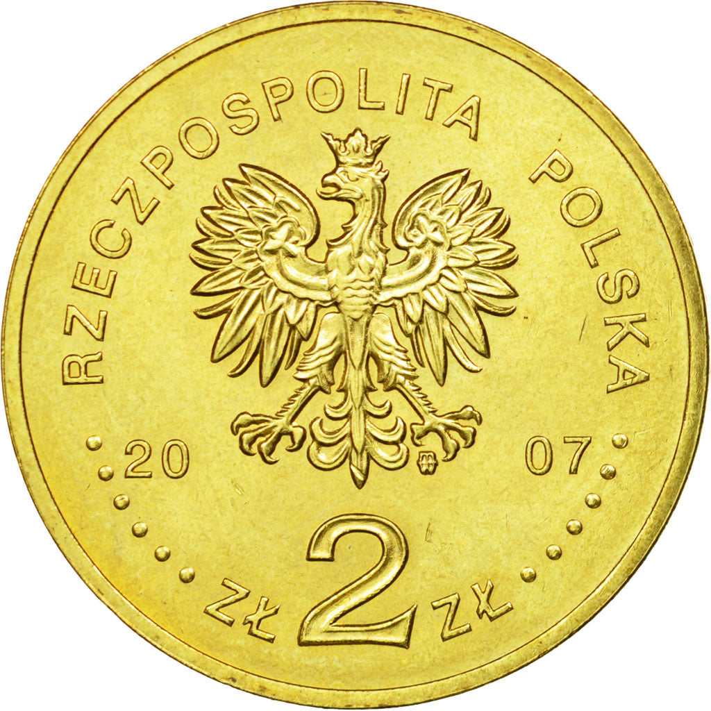 Moneta, Polonia, 2 Zlote, 2007, Warsaw, BB, Ottone, KM:586