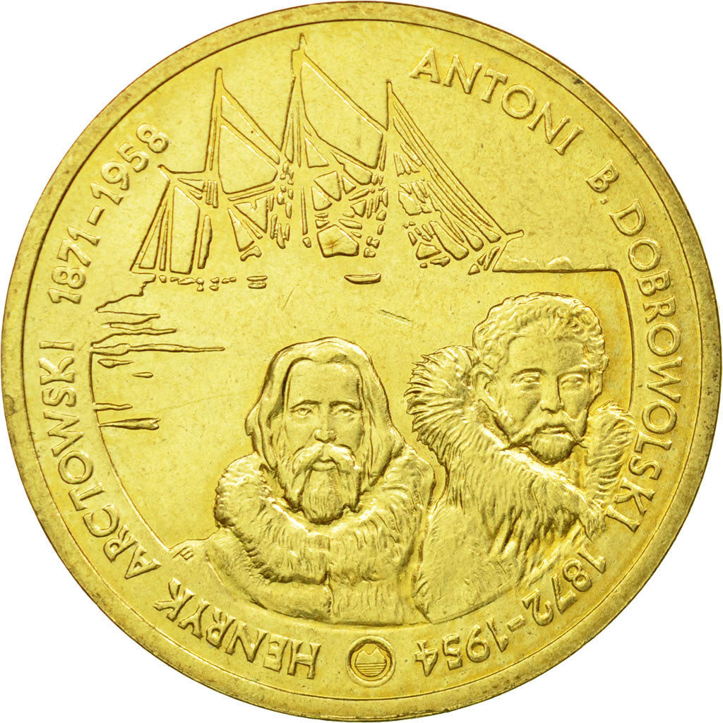 Coin, Poland, 2 Zlote, 2007, Warsaw, EF(40-45), Brass, KM:610