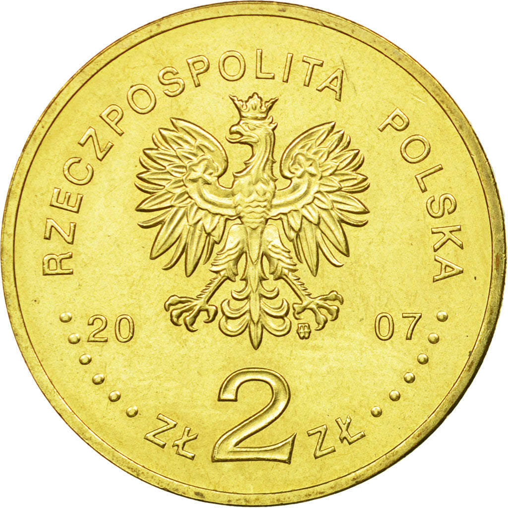 Monnaie, Pologne, 2 Zlote, 2007, Warsaw, TTB, Laiton, KM:611