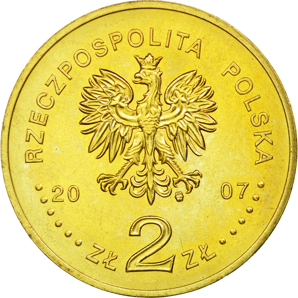 Moneta, Polonia, 2 Zlote, 2007, Warsaw, BB, Ottone, KM:612