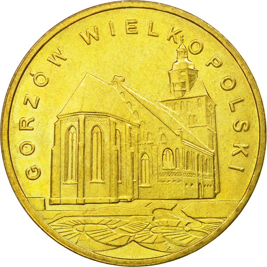 Coin, Poland, 2 Zlote, 2007, Warsaw, EF(40-45), Brass, KM:623