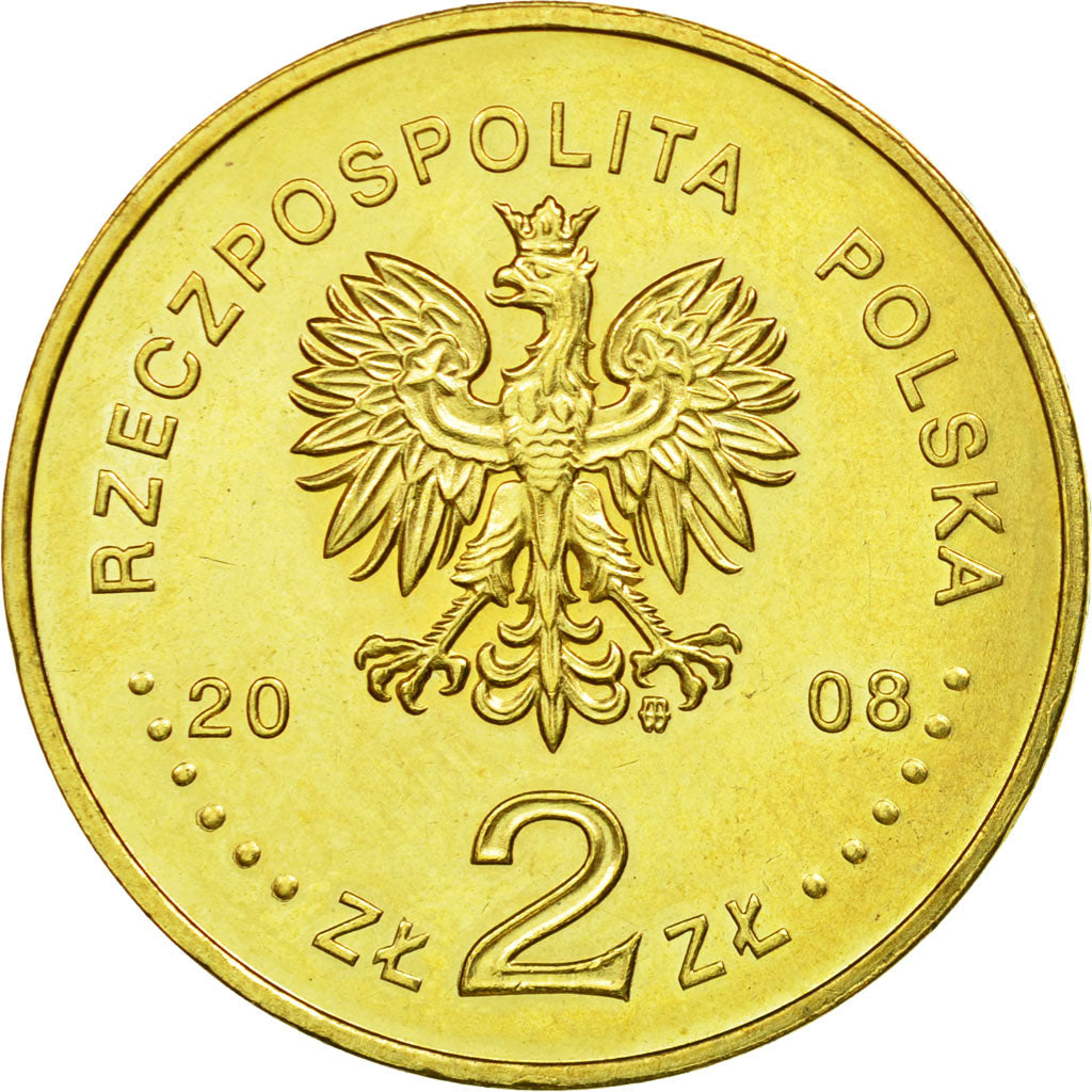 Monnaie, Pologne, 2 Zlote, 2008, Warsaw, TTB, Laiton, KM:641