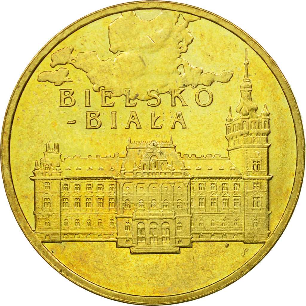 Coin, Poland, 2 Zlote, 2008, Warsaw, EF(40-45), Brass, KM:663