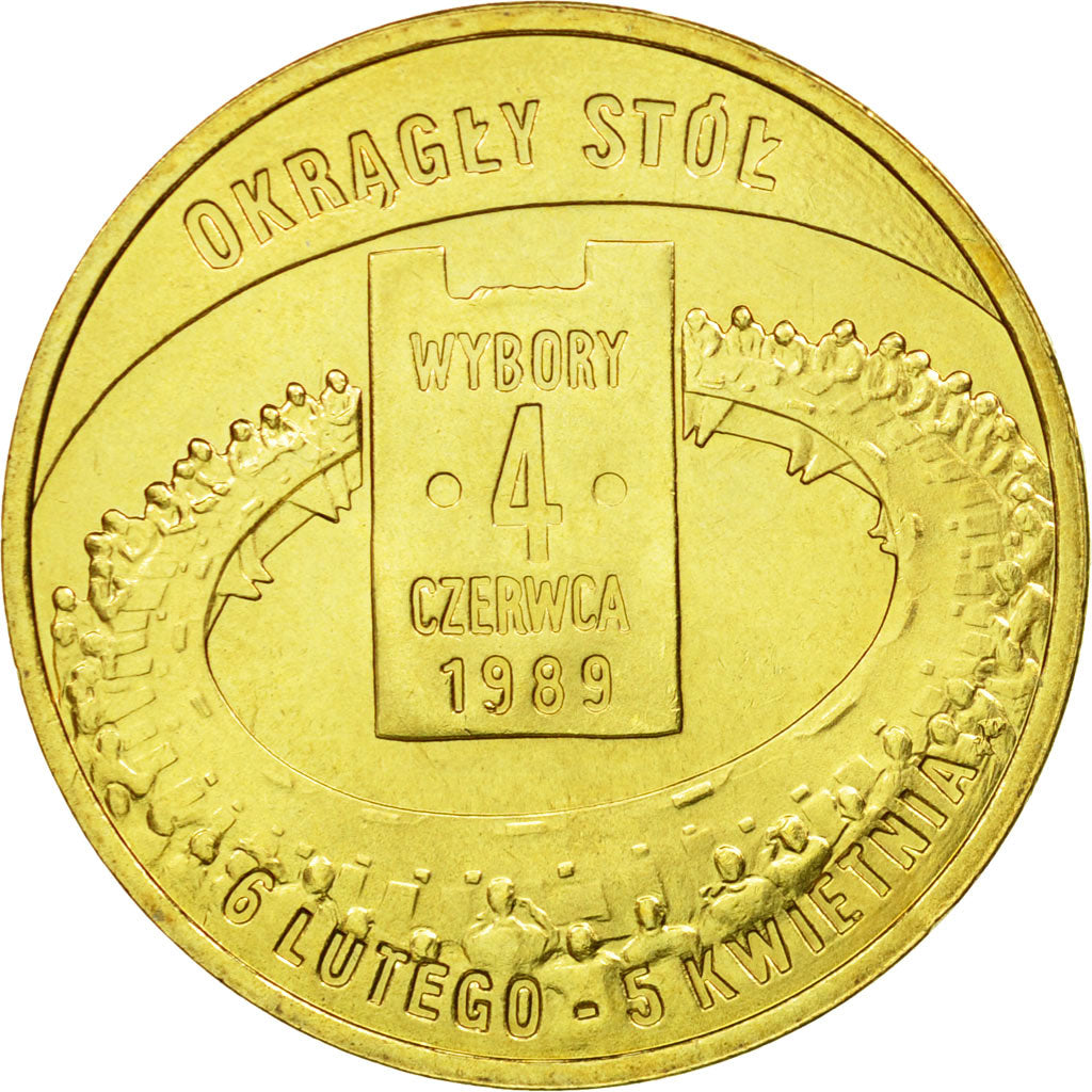 Coin, Poland, 2 Zlote, 2009, Warsaw, EF(40-45), Brass, KM:680