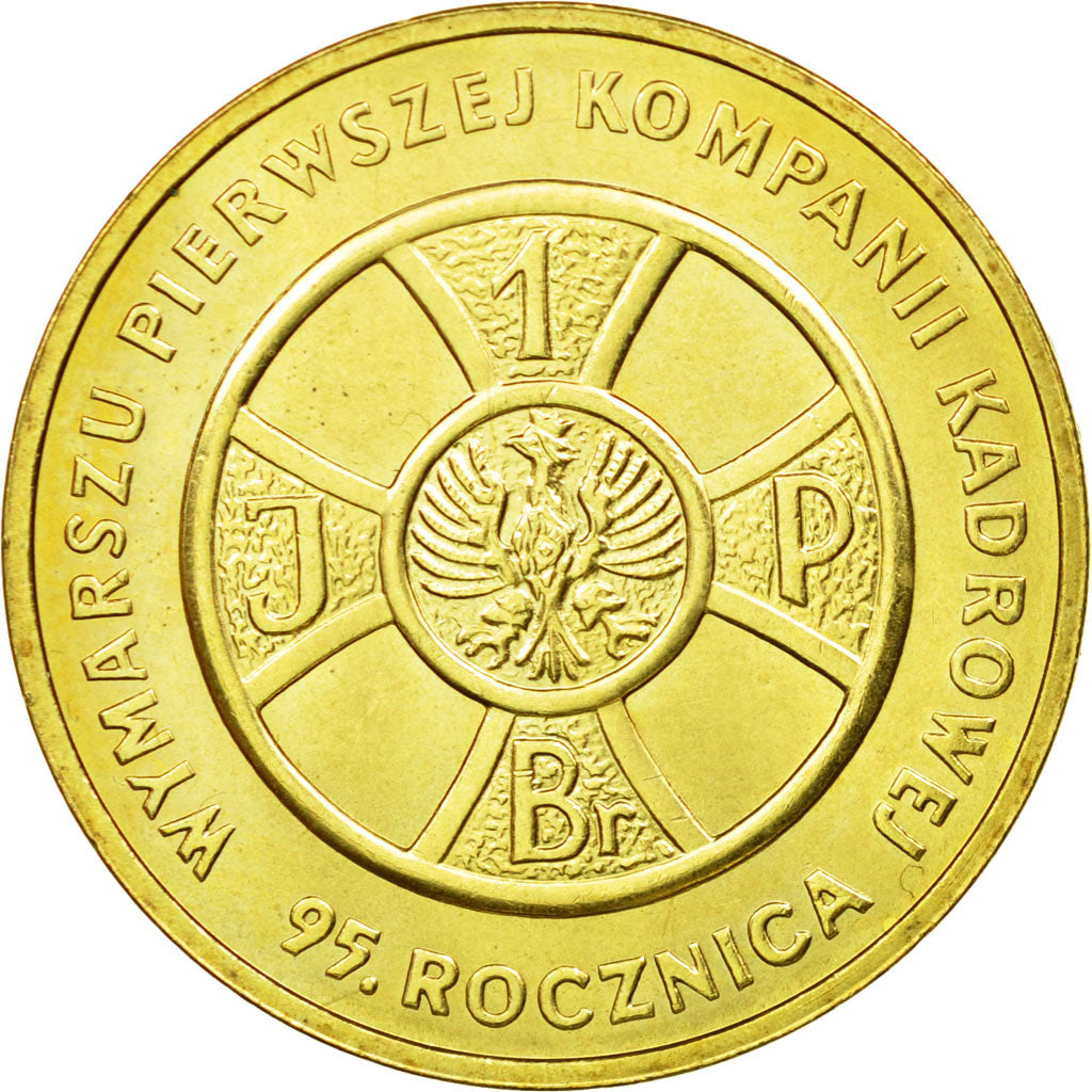 Münze, Polen, 2 Zlote, 2009, Warsaw, SS, Messing, KM:690