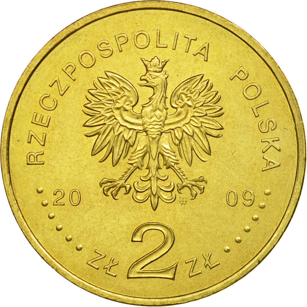 Moneta, Polonia, 2 Zlote, 2009, Warsaw, BB, Ottone, KM:694