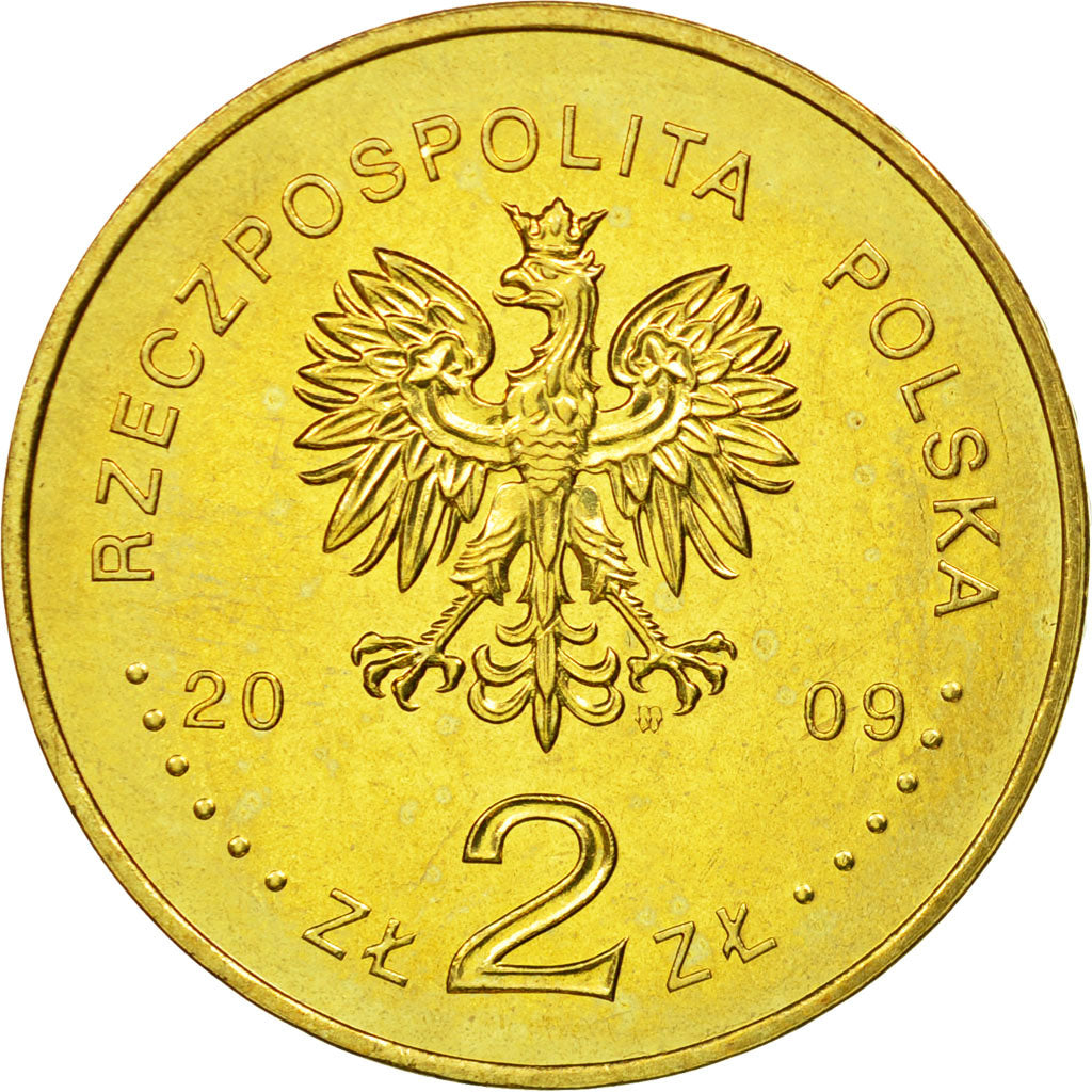 Moneta, Polonia, 2 Zlote, 2009, Warsaw, BB, Ottone, KM:707