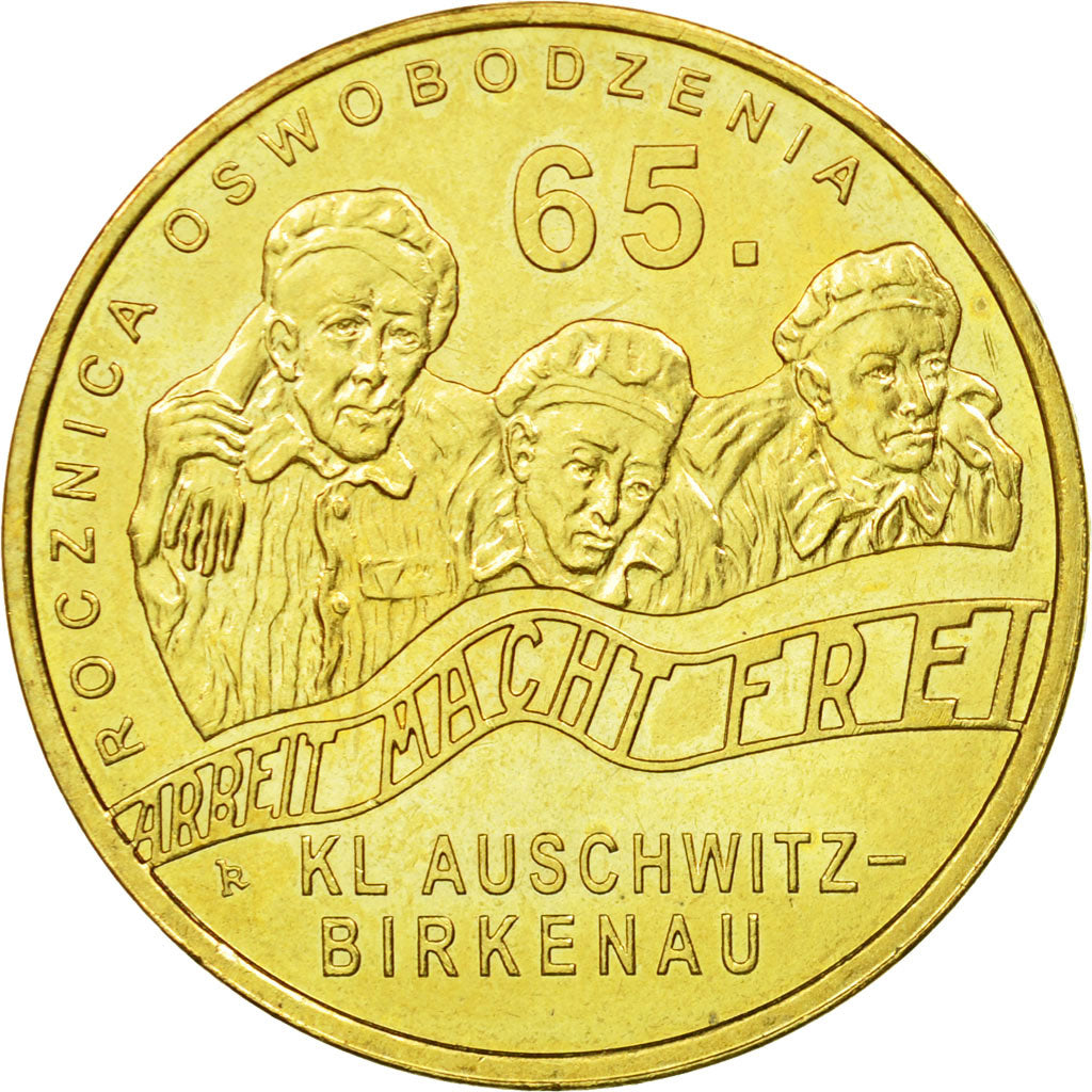 Coin, Poland, 2 Zlote, 2010, Warsaw, EF(40-45), Brass, KM:712
