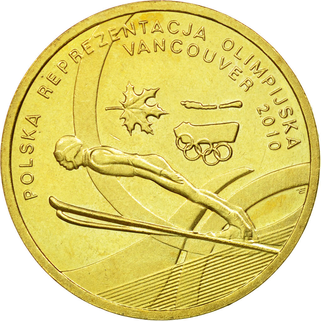 Coin, Poland, 2 Zlote, 2010, Warsaw, EF(40-45), Brass, KM:715