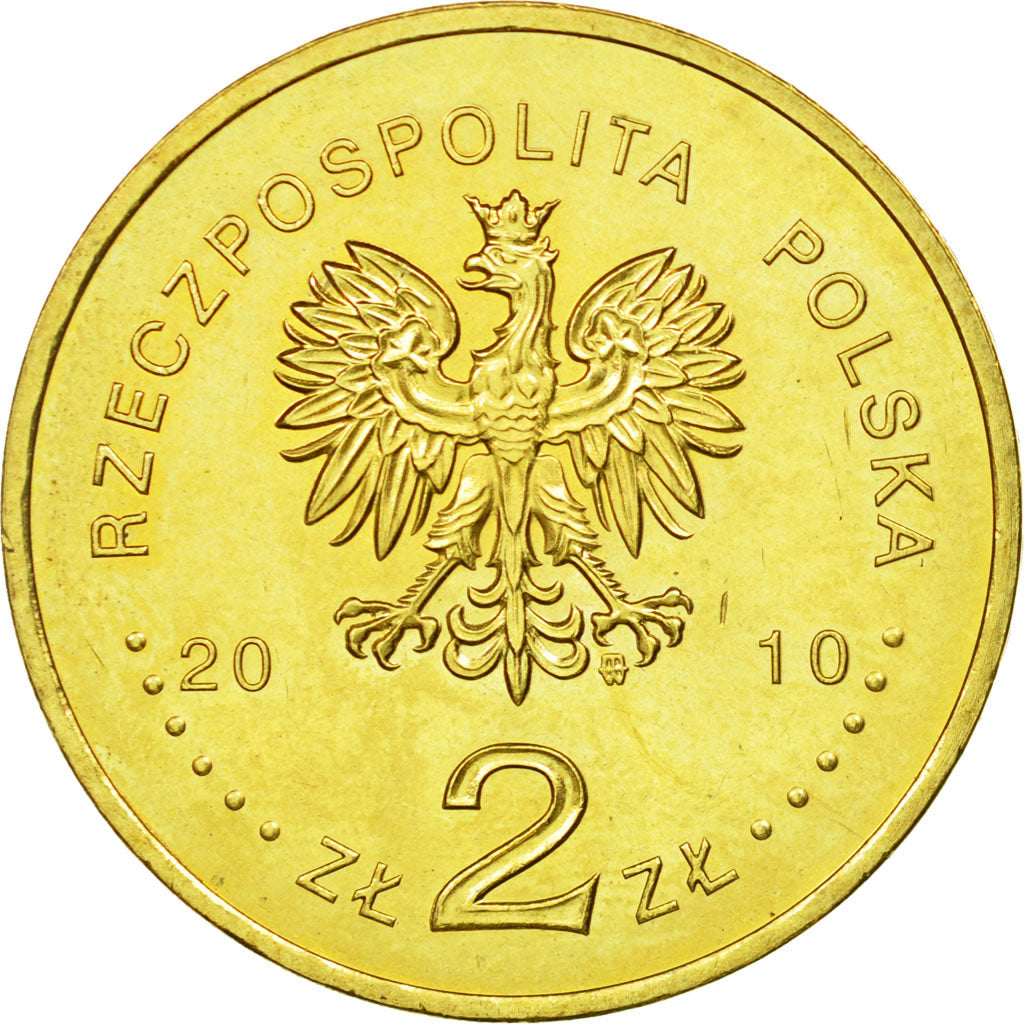 Monnaie, Pologne, 2 Zlote, 2010, Warsaw, TTB, Laiton, KM:718