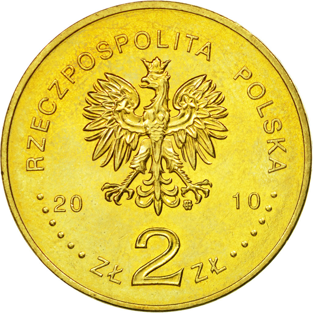 Monnaie, Pologne, 2 Zlote, 2010, Warsaw, TTB, Laiton, KM:742