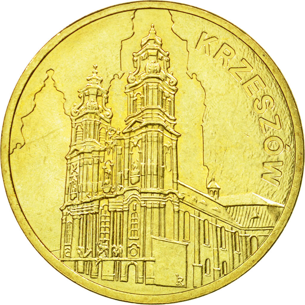 Coin, Poland, 2 Zlote, 2010, Warsaw, EF(40-45), Brass, KM:744