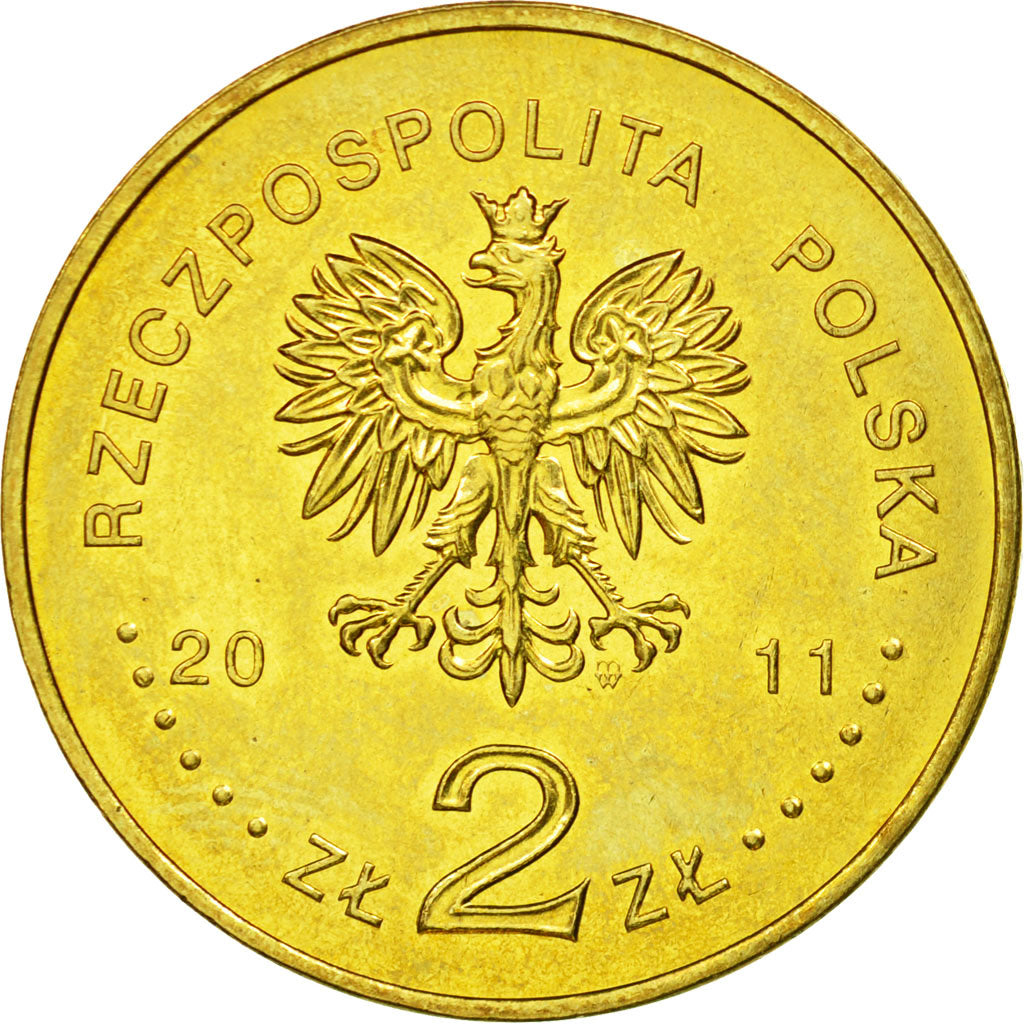 Monnaie, Pologne, 2 Zlote, 2011, Warsaw, SUP, Laiton, KM:788
