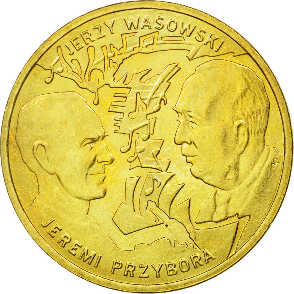 Coin, Poland, 2 Zlote, 2011, Warsaw, AU(55-58), Brass, KM:801