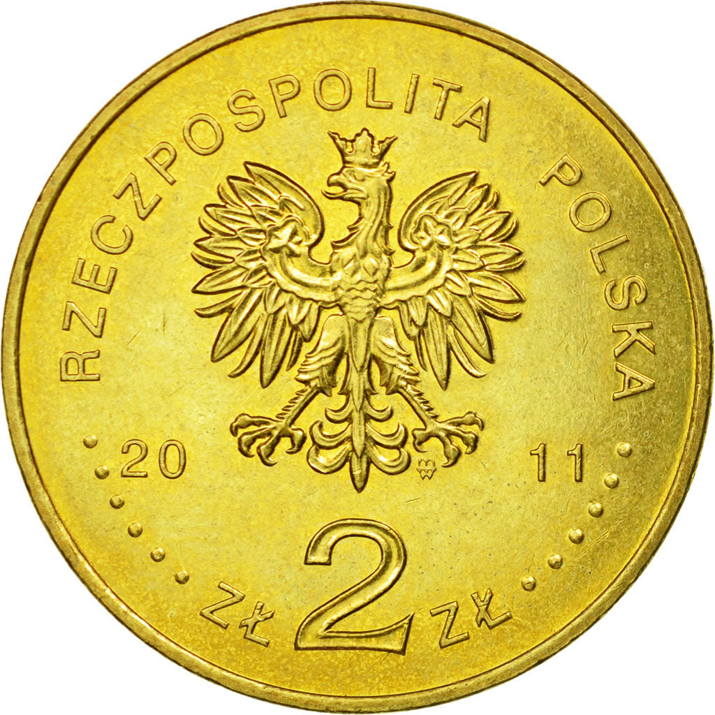 Monnaie, Pologne, 2 Zlote, 2011, Warsaw, SUP, Laiton, KM:804