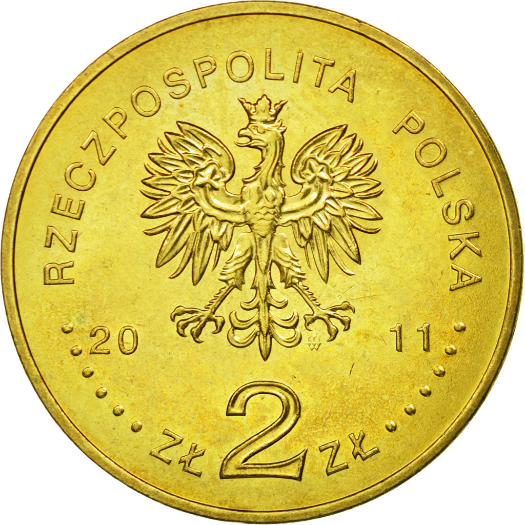 Monnaie, Pologne, 2 Zlote, 2011, Warsaw, SUP, Laiton, KM:806