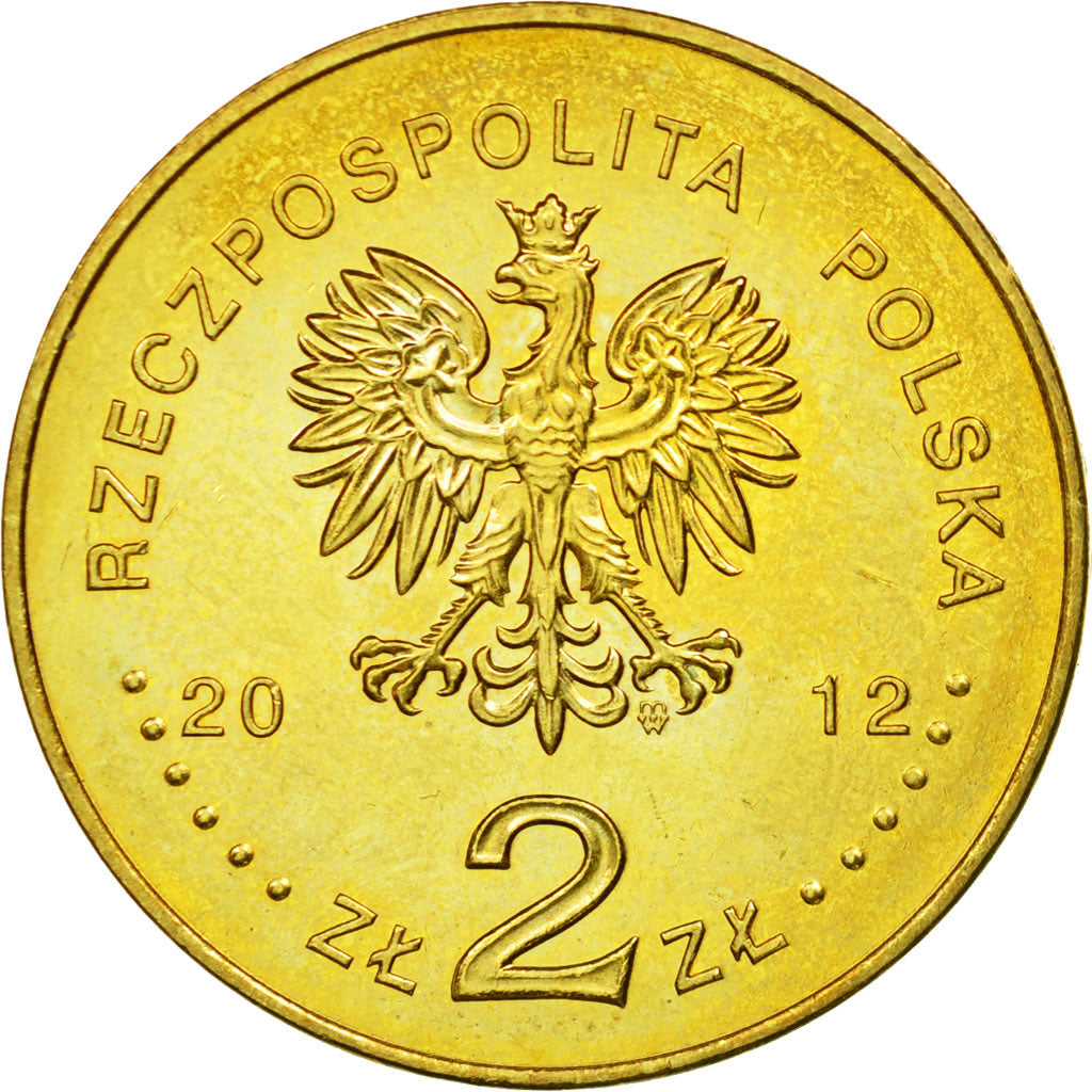 Moneta, Polonia, 2 Zlote, 2012, Warsaw, SPL-, Ottone, KM:809