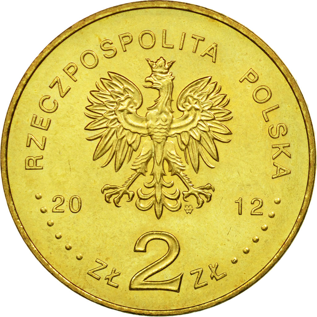 Moneta, Polonia, 2 Zlote, 2012, Warsaw, SPL-, Ottone, KM:820