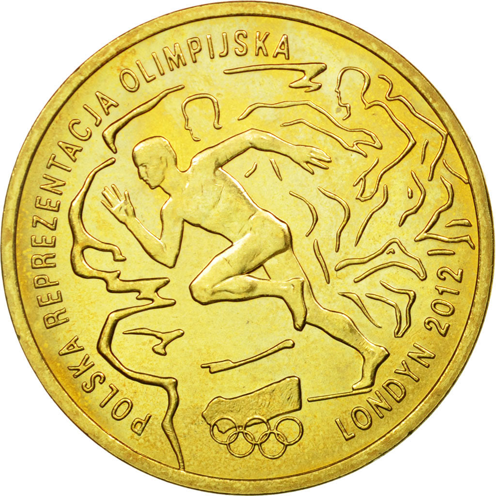 Coin, Poland, 2 Zlote, 2012, Warsaw, AU(55-58), Brass, KM:832