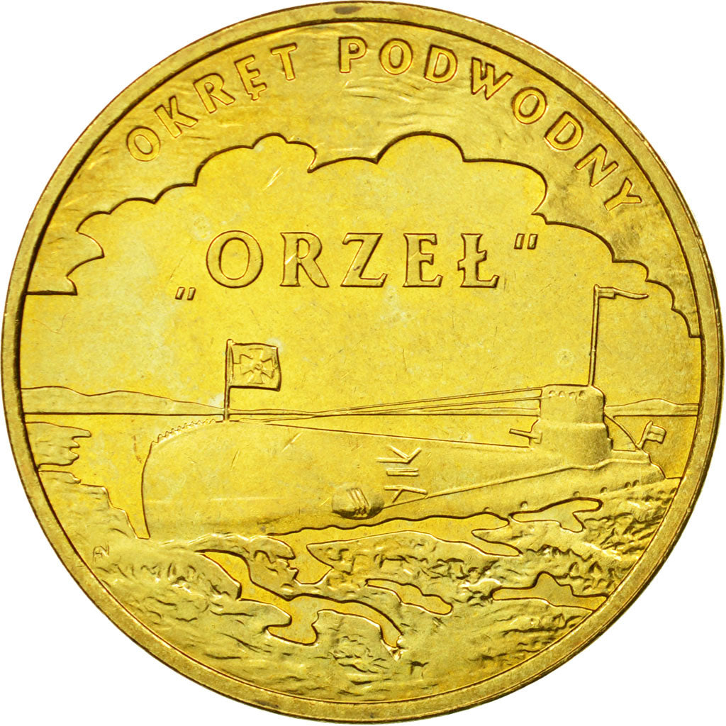 Coin, Poland, 2 Zlote, 2012, Warsaw, AU(55-58), Brass, KM:837