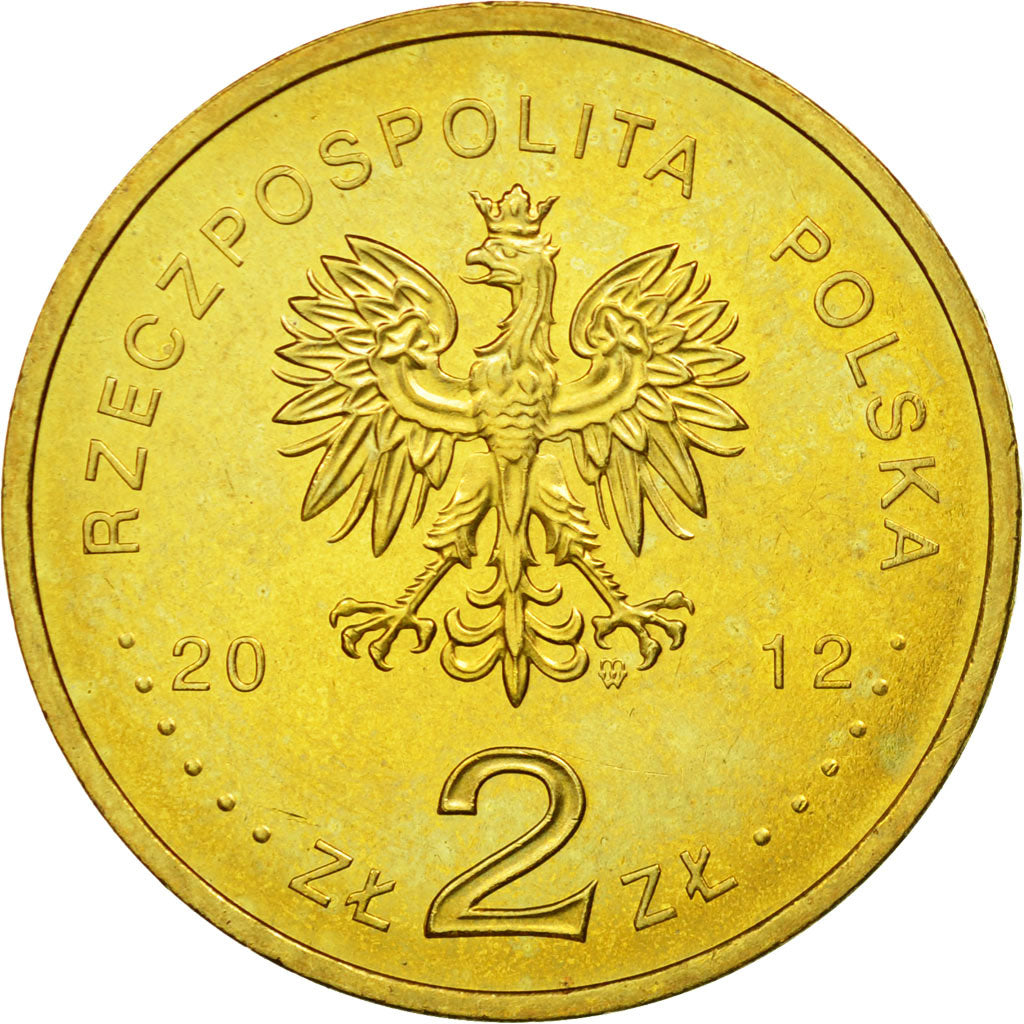 Moneta, Polska, 2 Zlote, 2012, Warsaw, AU(55-58), Mosiądz, KM:841
