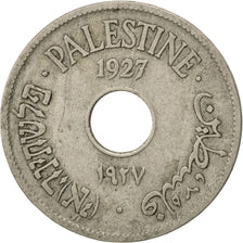 PALESTINE, 10 Mils, 1927, KM #4, VF(30-35), Copper-Nickel, 27, 6.12
