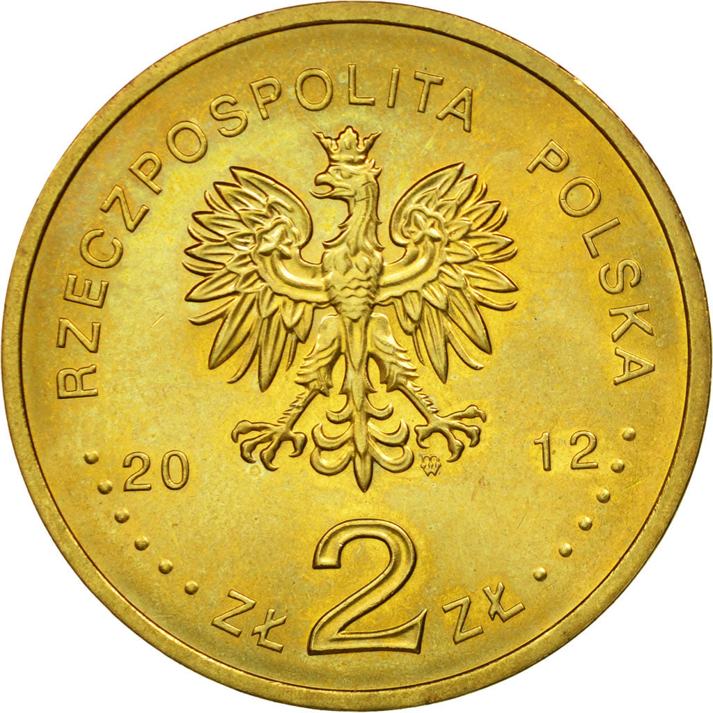Monnaie, Pologne, 2 Zlotych, 2012, Warsaw, SUP, Laiton, KM:844