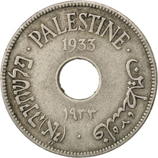 PALESTINE, 10 Mils, 1933, KM #4, EF(40-45), Copper-Nickel, 27, 6.15
