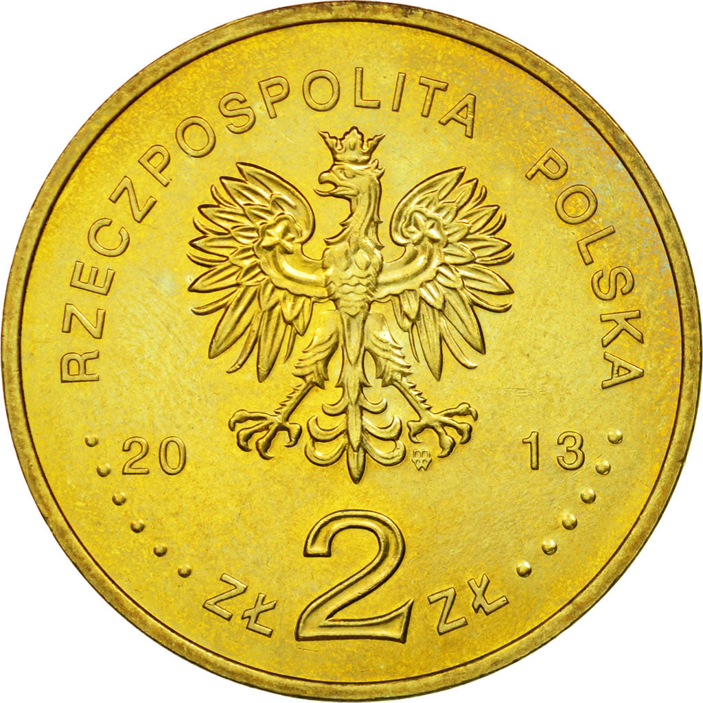 Munten, Polen, 2 Zlotych, 2013, Warsaw, PR, Copper-Aluminum-Nickel, KM:883