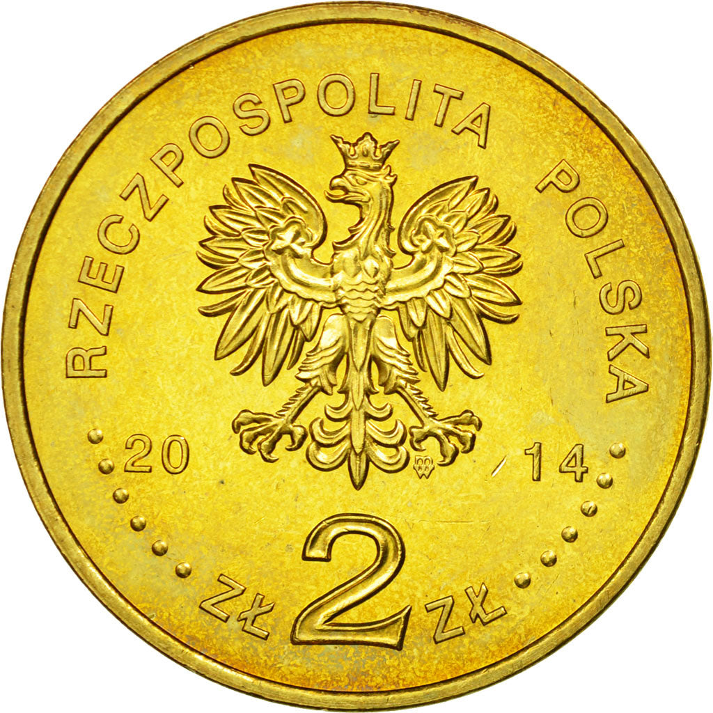 Moneda, Polonia, 2 Zlote, 2014, Warsaw, EBC, Cobre - aluminio - níquel, KM:893