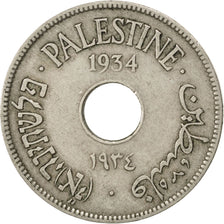 Moneda, Palestina, 10 Mils, 1934, MBC, Cobre - níquel, KM:4