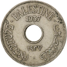PALESTINE, 10 Mils, 1937, KM #4, VF(30-35), Copper-Nickel, 27, 6.39
