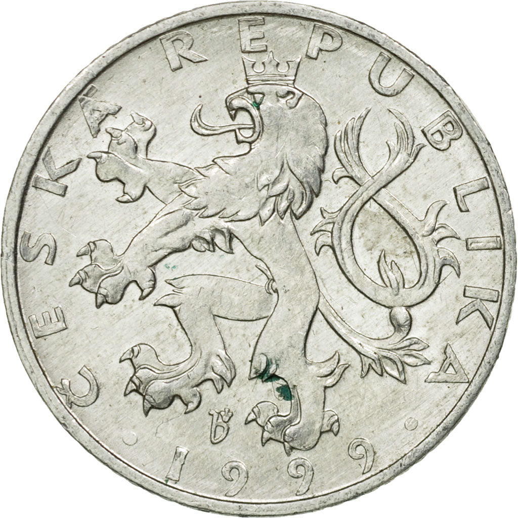 Munten, Tsjechische Republiek, 50 Haleru, 1999, ZF, Aluminium, KM:3.1