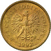 Münze, Polen, Grosz, 1992, Warsaw, SS, Messing, KM:276