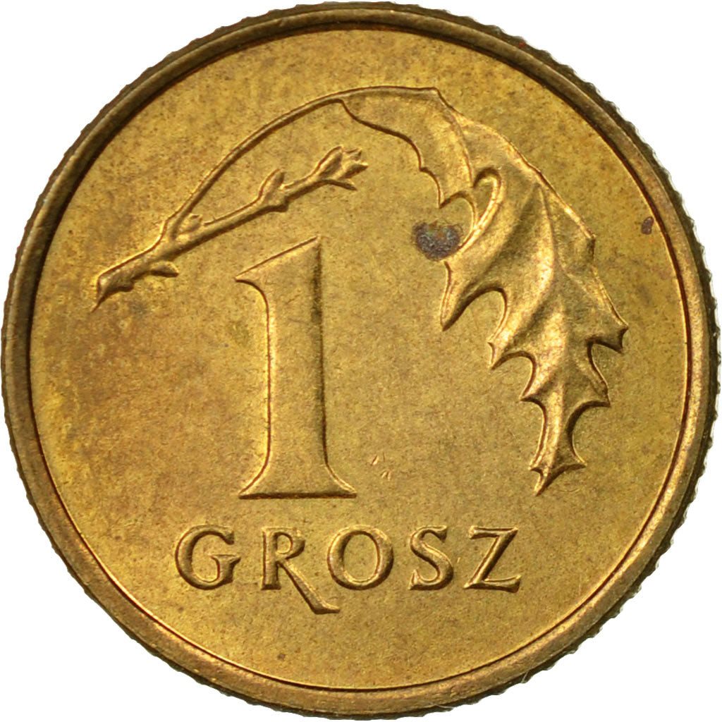 Münze, Polen, Grosz, 1992, Warsaw, SS, Messing, KM:276
