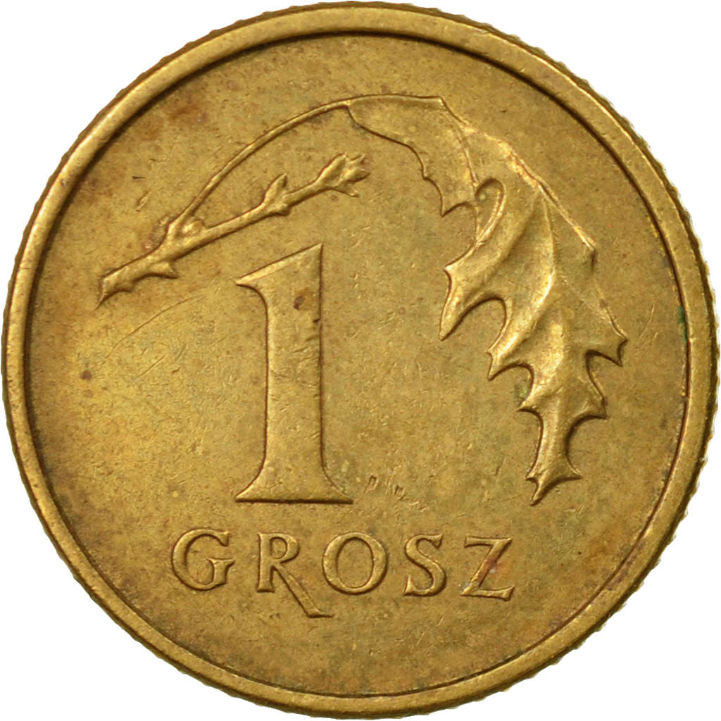 Coin, Poland, Grosz, 1997, Warsaw, EF(40-45), Brass, KM:276