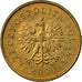 Coin, Poland, Grosz, 2000, Warsaw, EF(40-45), Brass, KM:276