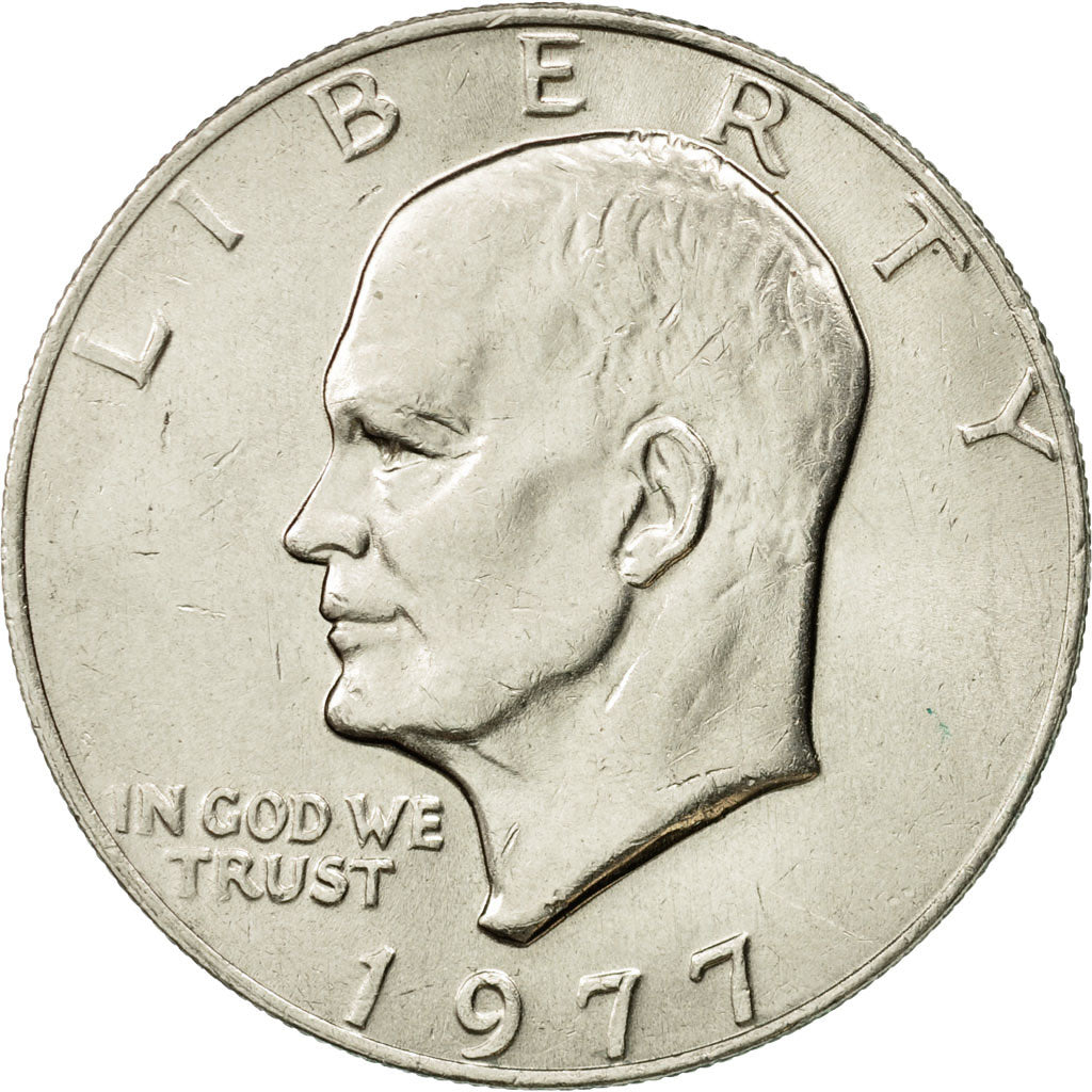 Coin, United States, Eisenhower Dollar, Dollar, 1977, U.S. Mint, Philadelphia